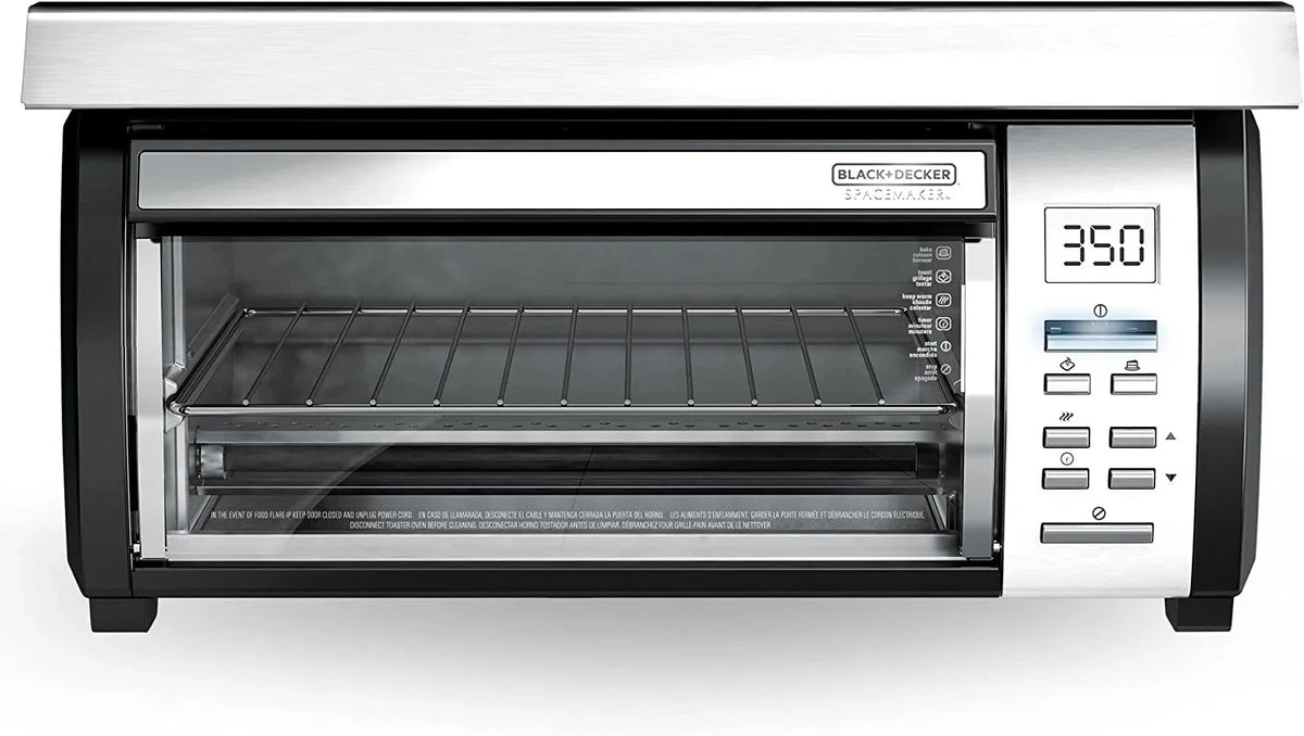 Spacemaker Under-Counter Toaster Oven, Black/Stainless Steel, TROS1000D