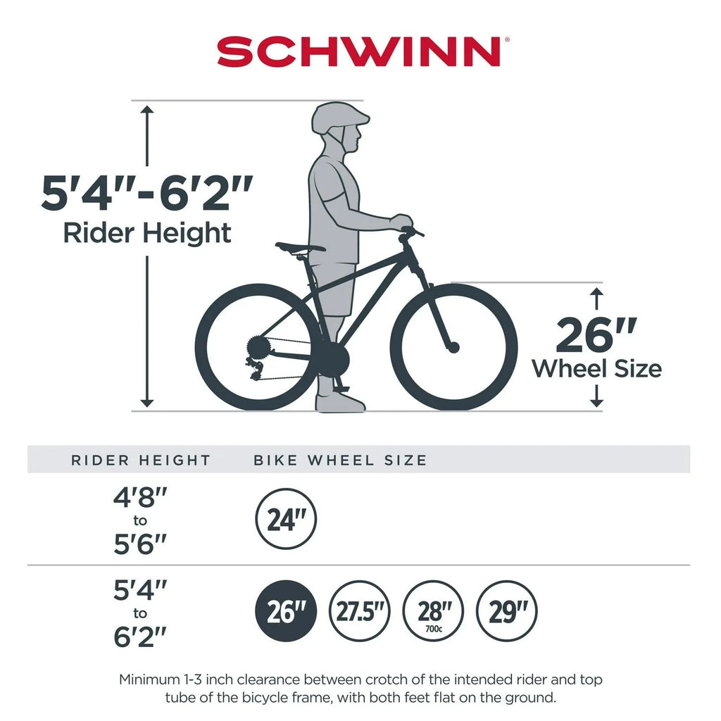 Schwinn Sidewinder Mountain Bike . 26-inch Wheels . 21 Speeds . Mens Style . Black