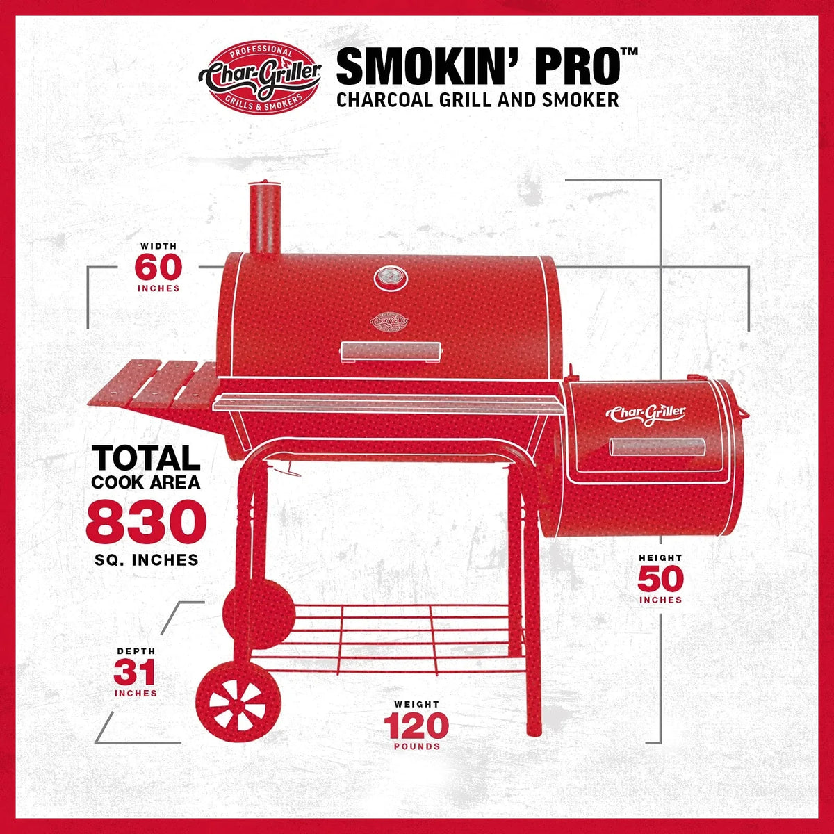 Smokin Square Charcoal