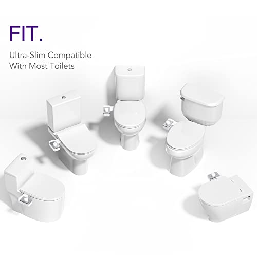 Veken Bidet Attachment for Toilet - Ultra-Slim Self Cleaning Fresh Cold Water Sprayer Bidets