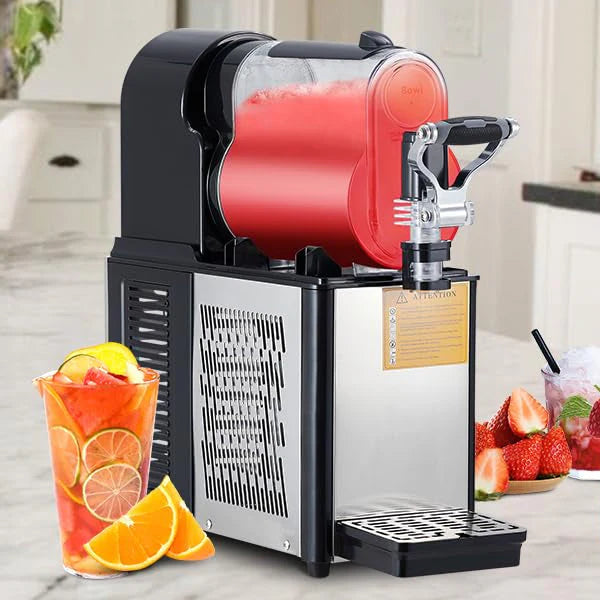 Commercial Slushie Machine 3L Stainless Steel Self-Cleaning Slushy Maker for Frozen Drinks,Snow Melting Ideal for Home,Coffee Shop,Restaurant