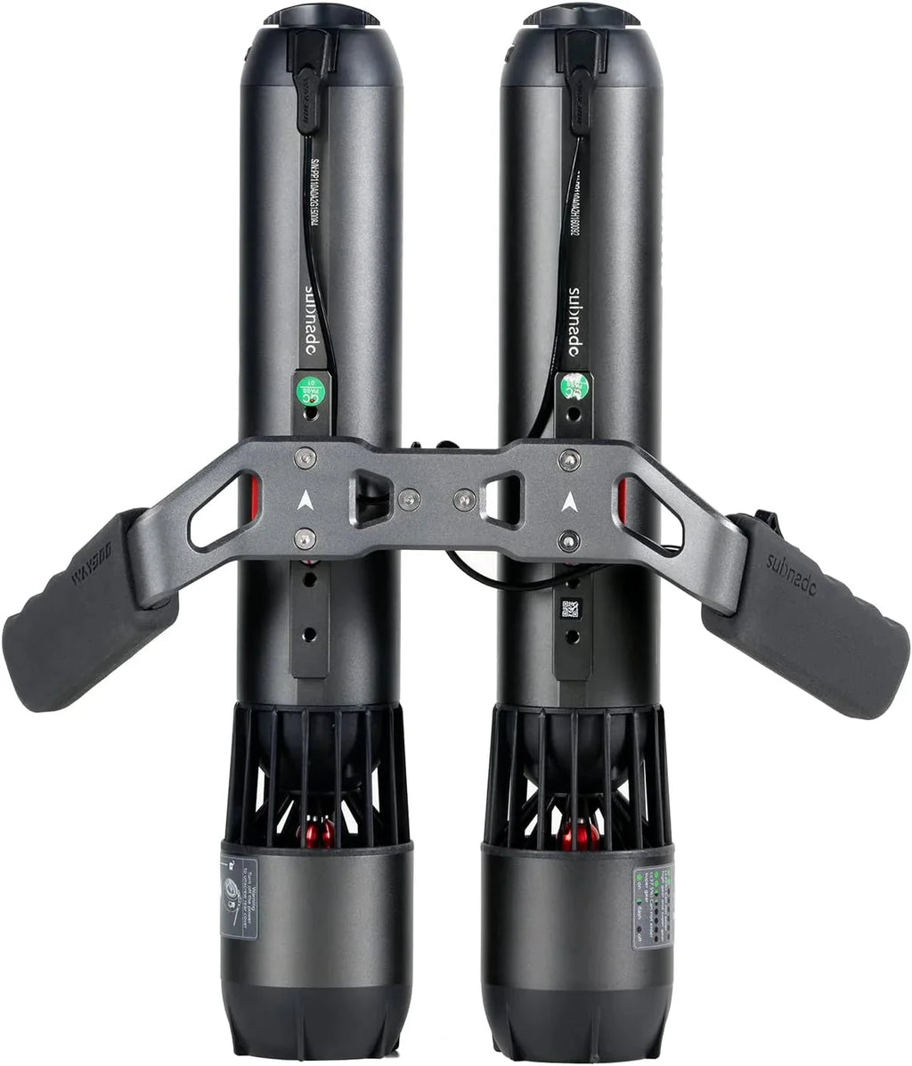 Subnado Twin Engine Handle Bracket+ Subnado Underwater Scooter 2 Packs with 2 handgrips, 2 Arm Mount Kits, 2 Accessories Mount Rings