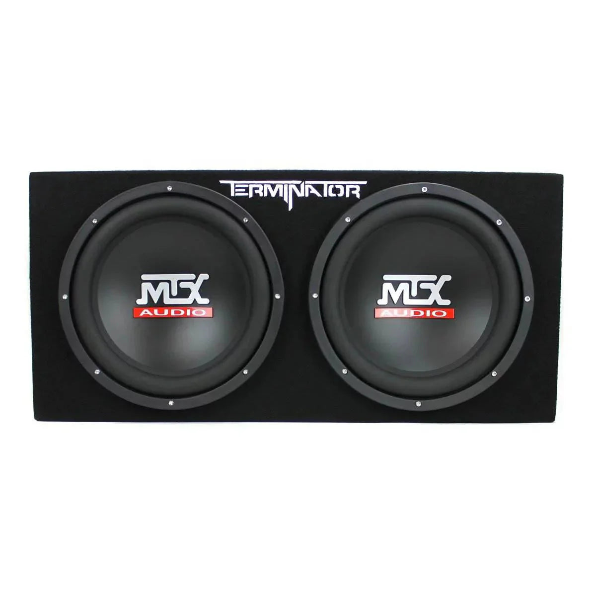 MTX TNE212D 12" Subwoofer (2 Pack) + Monoblock Amplifier (2 Pack) + Amp Wire Kit