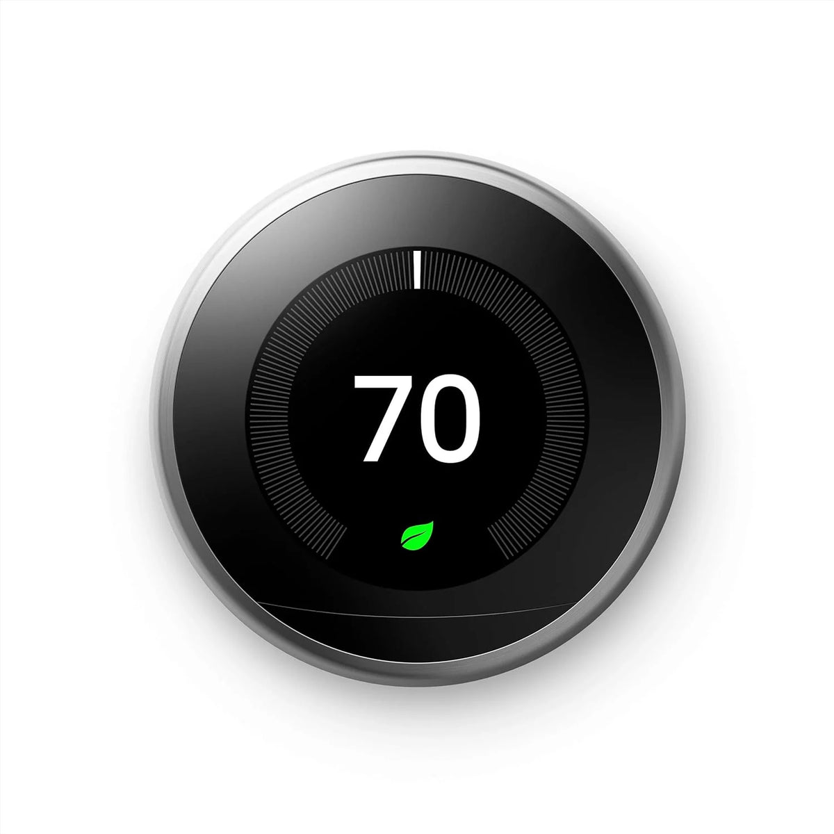Nest 3rd Gen Learning Thermostat, Programmable Smart, Alexa Compatible, White, Wi-Fi, Energy Saving, Home Use