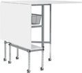 Sew Ready Hobby Cutting Table, 58.75"x36.5", White/Silver