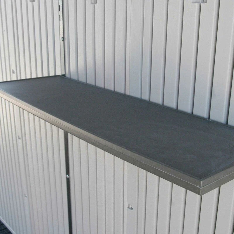 8 Ft. W x 10 Ft. D Plastic Traditional Storage Shed