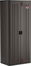 Suncast 19 Cu.Ft Resin Storage Cabinet with Lock, Black, USA Made