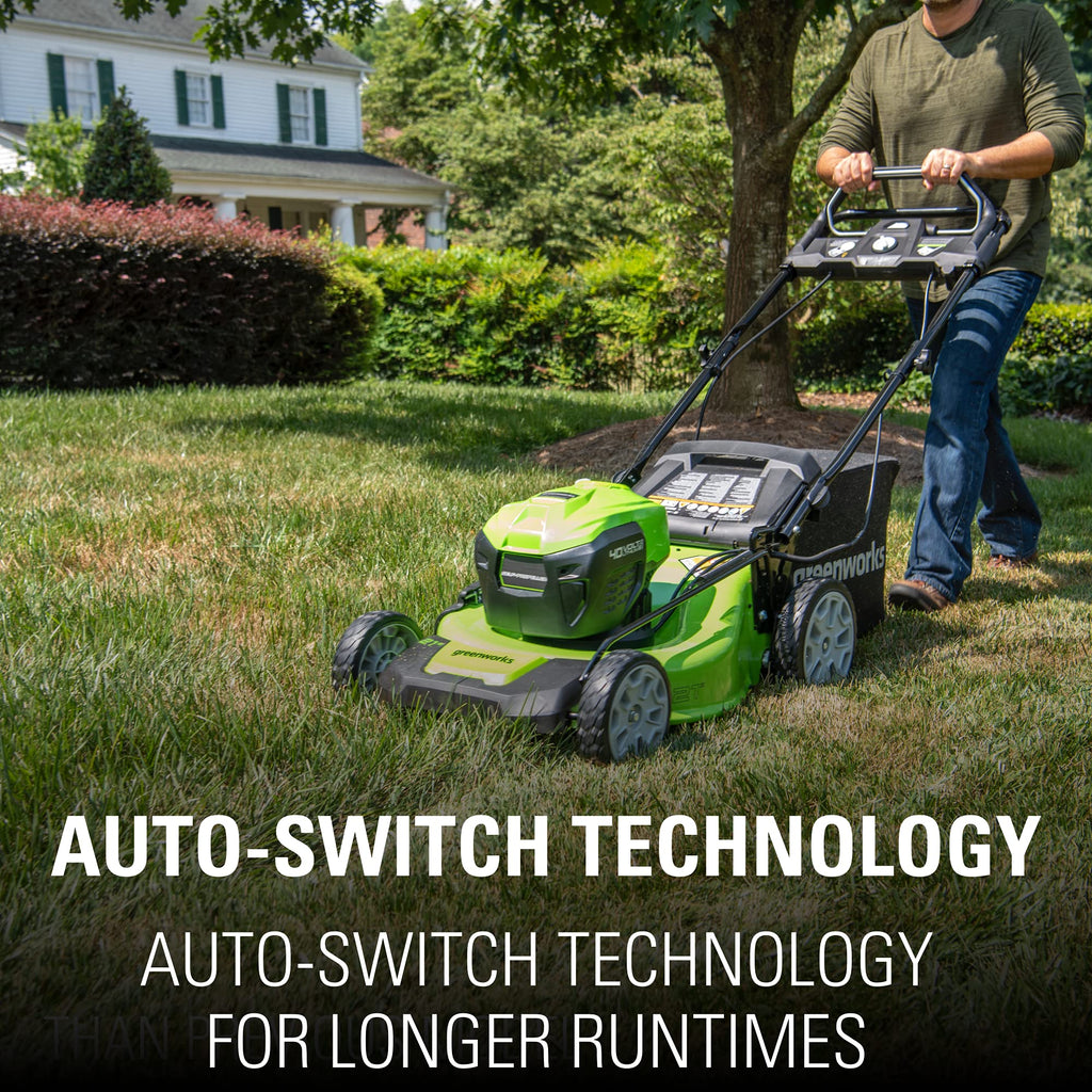 80V Cordless 21 Self-Propelled Brushless Lawn Mower | Greenworks