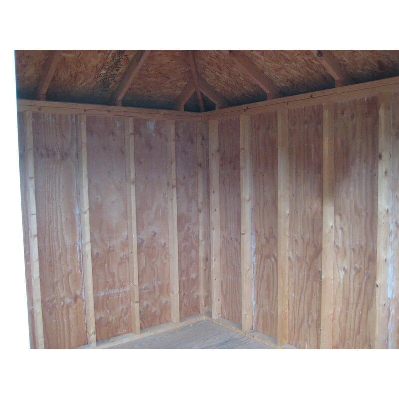 Colonial 10 ft. W x 10 ft. D Wooden Storage Shed