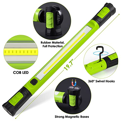 Work Light, 2500LM Bright LED Work Lights, 5200mAh Rechargeable Magnetic Underhood Work Light