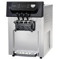 2200W Commercial Ice Cream Machine, 3 Flavor Soft Serve Ice Cream Machine, 5.3-7.4 Gal/Hr, with LCD Touch Screen, Automatic Cleaning, High Productivity for Home Snack Bar & Restaurants