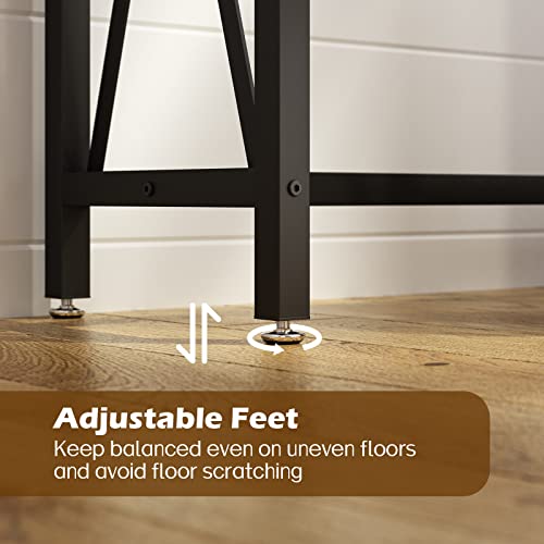 SUPERJARE 70 Inch Console Table with 2 Outlet and 2 USB Ports