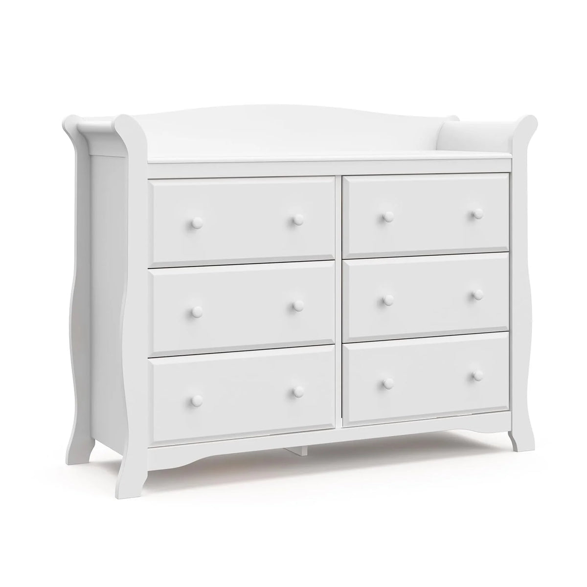 Storkcraft Avalon 6-Drawer Double Dresser, White