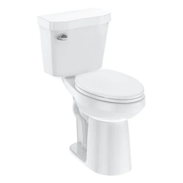 21Toilet, Elongated Toilets for Bathrooms, Two-Piece Toilet with Soft Close Seat, 1.28 Siphonic Flush Toilet with Universal Height ADA Cotton White