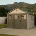 11 ft. W x 11 ft. D Plastic Storage Shed