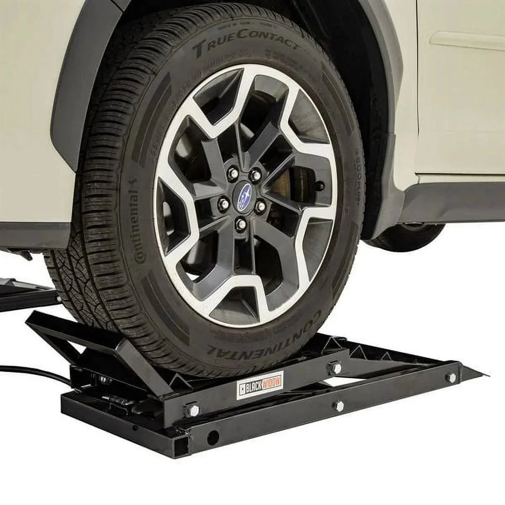 Black Widow Hydraulic Car Lift with Ramp - 3,000 lb. per pair Capacity