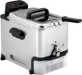 Ultimate Steel Deep Fryer with Basket 3.5 Liter Oil and 2.6 Pound Food Capacity
