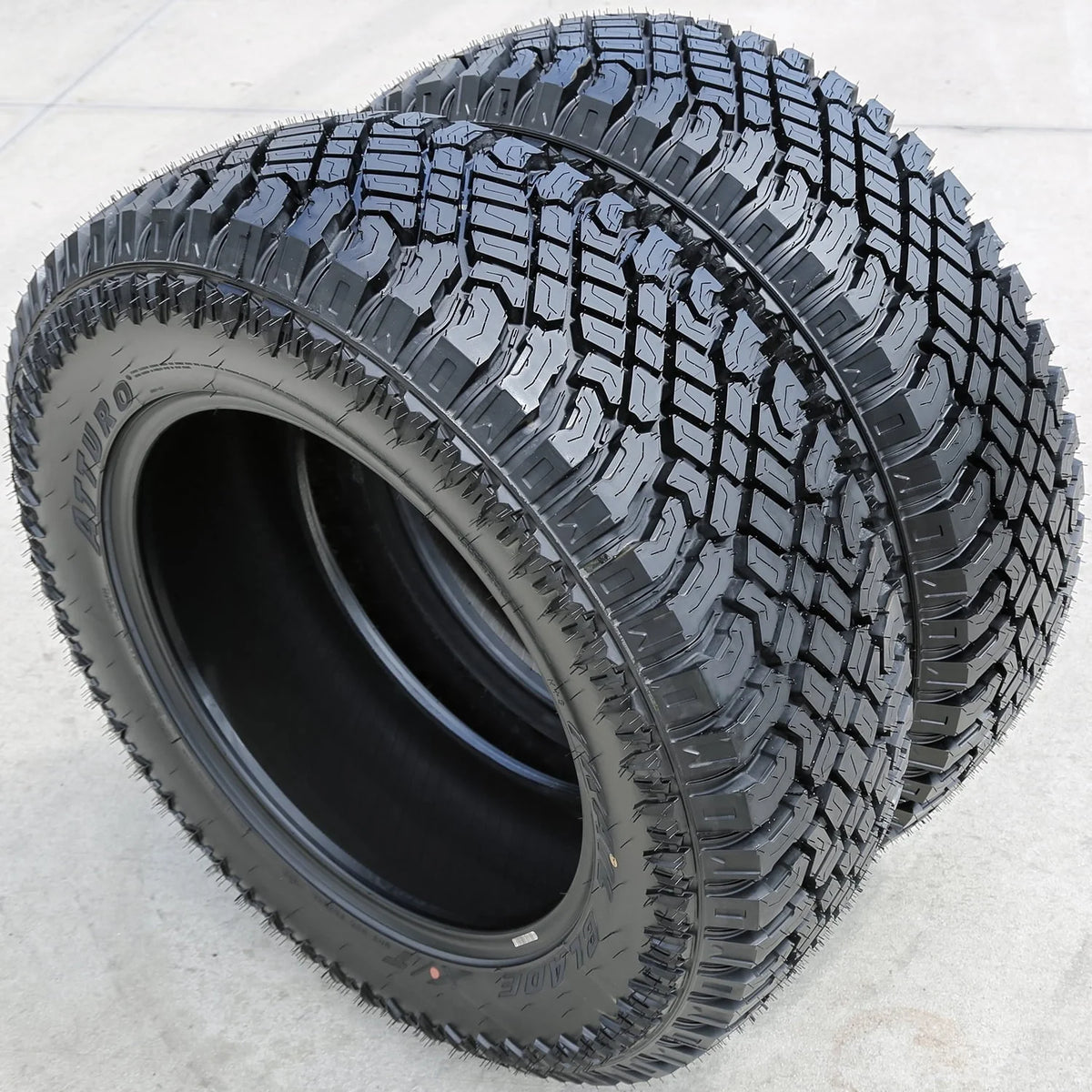 One set of 4 (four) X/T LT 295/60R20 126/123R E (10 ply) ATA /T all-terrain tires