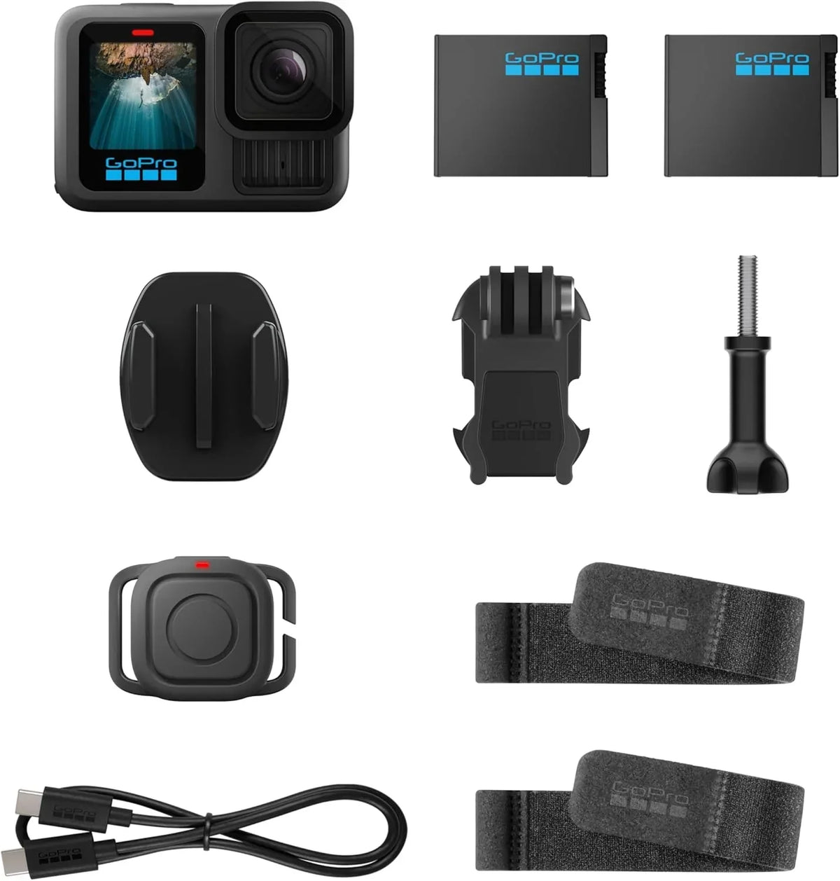 Black - Waterproof Action Camera with 5.3K60 Video, 27MP Photo + Compatability with HB-Series Lenses