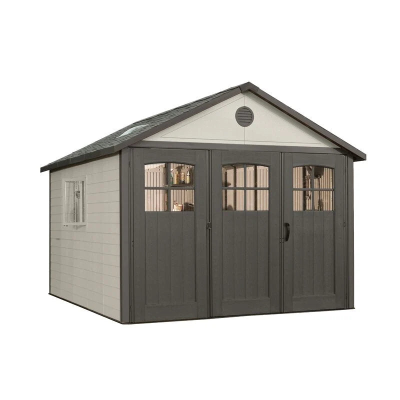 11 ft. W x 11 ft. D Plastic Storage Shed
