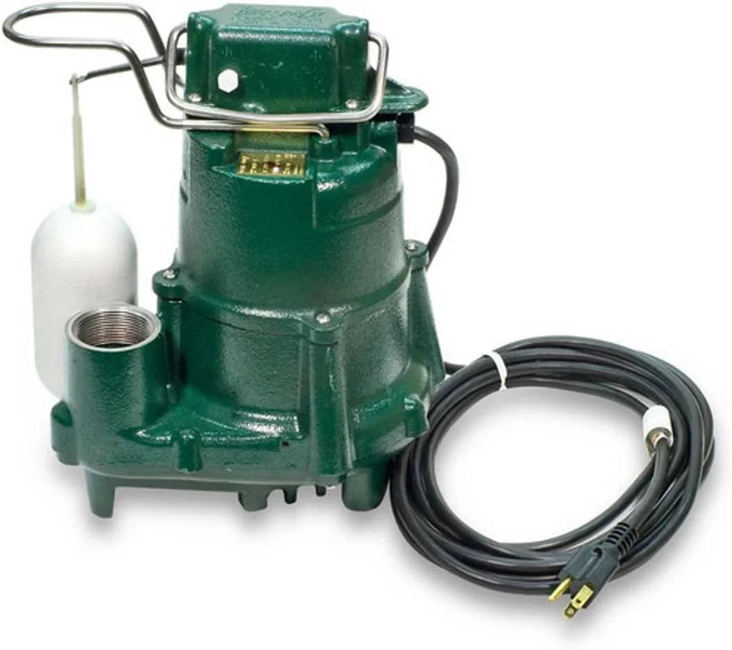 Waste-Mate 267-0001 Sewage Pump, 1/2 HP Automatic – Heavy-Duty Submersible Sewage, Effluent or Dewatering Pump