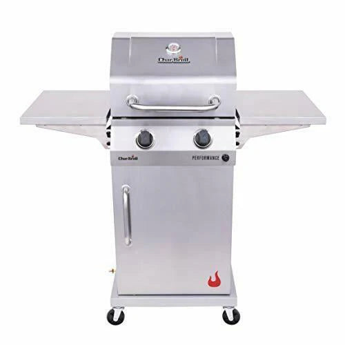 2-Burner Cabinet Style Liquid Propane Gas Grill Stainless Steel Material