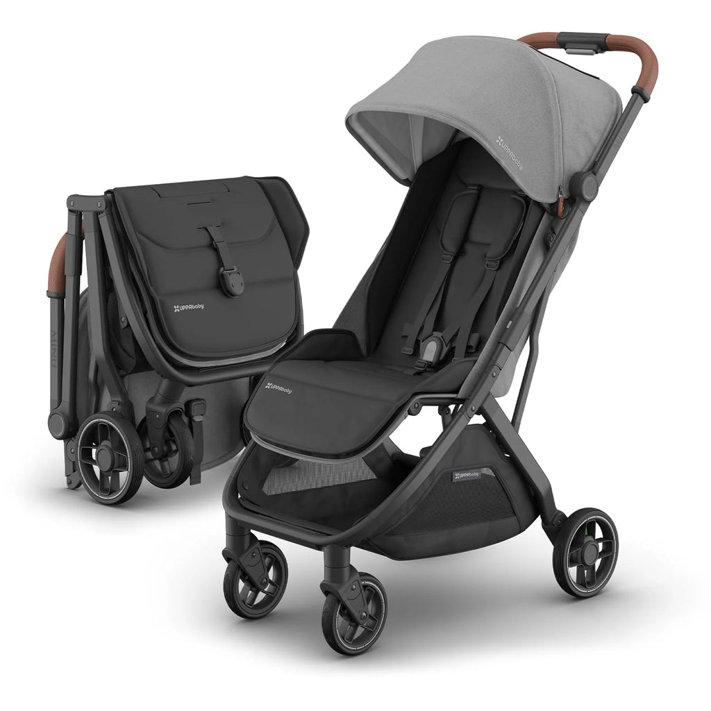 UPPAbaby Minu V3 Travel Stroller, Lightweight, Greyson