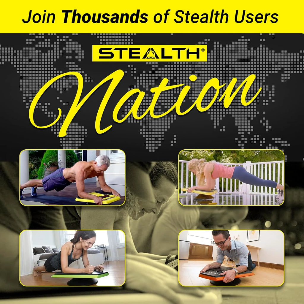 Stealth Core Deluxe Trainer - Turn Fitness Into a Fun Game - Get Strong Sexy Abs and Lean Core Playing Games On Your Phone; Free iOS/Android App; 4 Free Mobile Games Included; Dynamic Abs & Core Training; Only 3 Minutes a Day